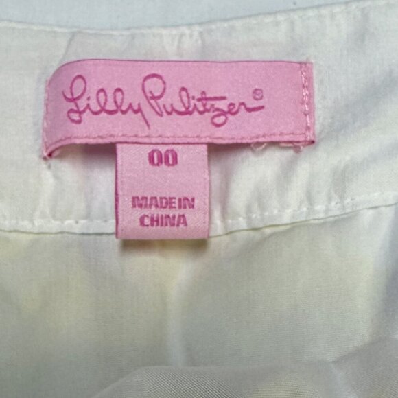 Lilly Pulitzer Erin Skirt Yellow Sunflower Print Size 00, EUC - Picture 6 of 10
